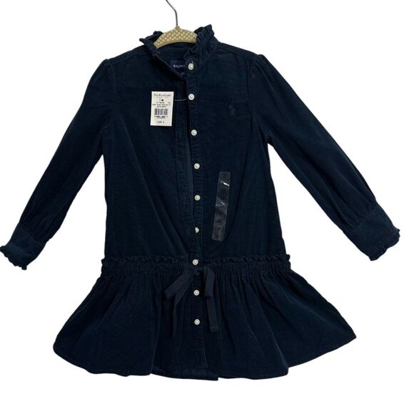 RALPH LAUREN Drop Waist Corduroy Dress, SIZE 3T - Picture 1 of 15